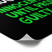 Nice Naughty Innocent Until Proven Guilty Christma Poster (Hoek)