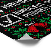 Nice Naughty Innocent Until Proven Guilty Christma Poster (Hoek)