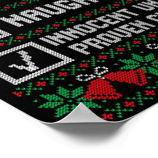 Nice Naughty Innocent Until Proven Guilty Christma Poster (Hoek)