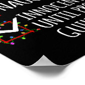 Nice Naughty Innocent Until Proven Guilty Christma Poster (Hoek)