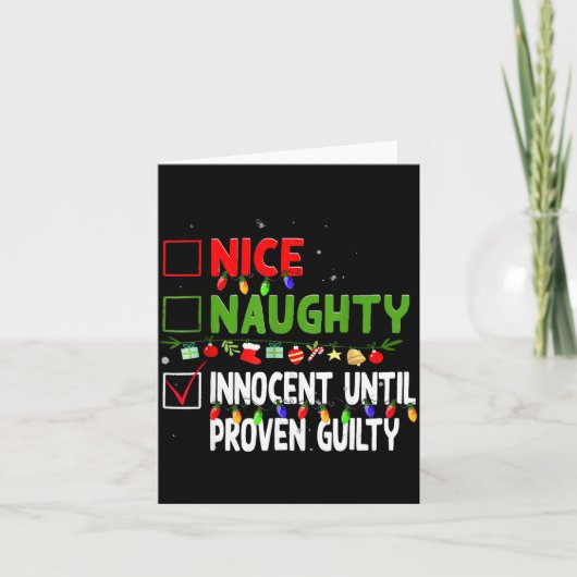 Nice Naughty Innocent Until Proven Guilty Family C Kaart (Voorkant)