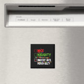 Nice Naughty Innocent Until Proven Guilty Family C Magneet (Insitu (Vaatwasser))