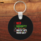 Nice Naughty Innocent Until Proven Guilty Family C Sleutelhanger (Voorkant)