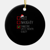 Nice Naughty Innocent Until Proven Keramisch Ornament (Voorkant)