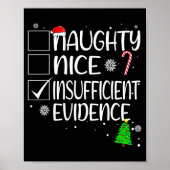 Nice Naughty Insufficient Evidence Christmas Famil Poster (Voorkant)