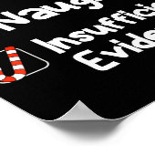 Nice Naughty Insufficient Evidence Christmas Santa Poster (Hoek)