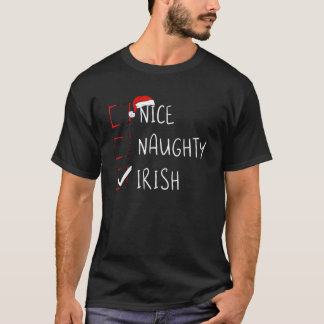 Nice Naughty Irish KerstIreland Heritage Root T-shirt