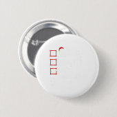 Nice Naughty is de ingewikkelde kerstlijstkerstman Ronde Button 5,7 Cm (Voorkant /achterkant)