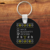 Nice Naughty Jewish Sleutelhanger (Voorkant)