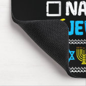 Nice Naughty Jewish Ugly Hanukkah Sweater Chanukah Muismat (Hoek)