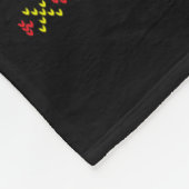 Nice Naughty Jewish Ugly Hanukkah Sweater Funny Ch Fleece Deken (Hoek)