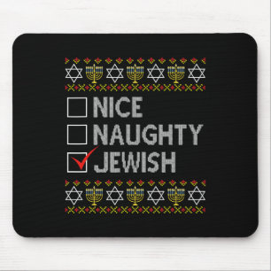 Nice Naughty Jewish Ugly Hanukkah Sweater Funny Ch Muismat