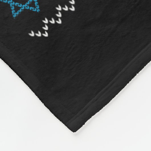 Nice Naughty Jewish Ugly KerstSweater Funny H Fleece Deken (Hoek)