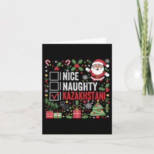 Nice Naughty Kazakhstani Kerstman Kaz Kaart