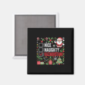 Nice Naughty Kazakhstani Kerstman Kaz Magneet (Voorkant / Achterkant)