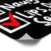 Nice Naughty Lips Funny Christmas List Family Matc Poster (Hoek)