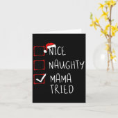 Nice Naughty Mama heeft kerstkerstkerstkerstkerstk Kaart (Gele Bloem)