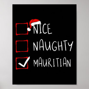 Nice Naughty Mauritians Kerstmis Mauritius Herita Poster
