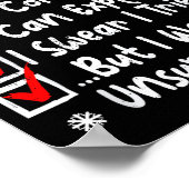 Nice Naughty Multi Checklist Funny Christmas List  Poster (Hoek)