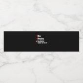 Nice Naughty My Sister Made Me Do It Waterfles Etiket (Enkel label)