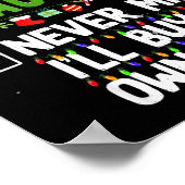 Nice Naughty Never Mind I'll Buy My Own Stuff Chri Poster (Hoek)