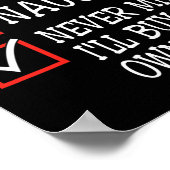 Nice Naughty Never Mind I'll Buy My Own Stuff Chri Poster (Hoek)