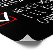 Nice Naughty Never Mind Ill Buy My Own Stuff  Poster (Hoek)