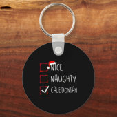 Nice Naughty New Caledonian Christmas Or New Caled Sleutelhanger (Voorkant)