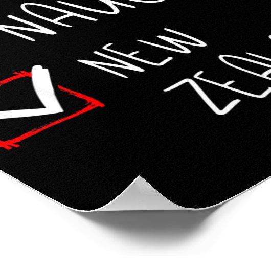 Nice Naughty New Zealander Christmas New Zealand H Poster (Hoek)