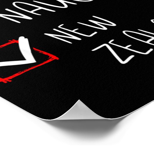 Nice Naughty New Zealander Christmas New Zealand H Poster (Hoek)