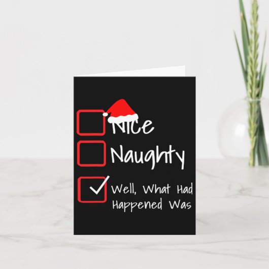 Nice Naughty - Nou wat er was gebeurd... Lelijk Kaart (Voorkant)