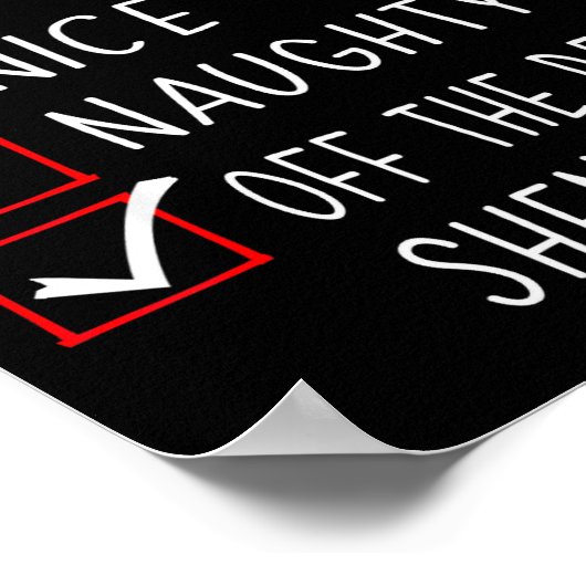 Nice Naughty Off The Record Shenanigans Christmas  Poster (Hoek)