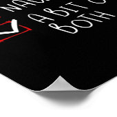 Nice Naughty Santa Hat Humor Vibe  Poster (Hoek)