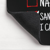 Nice Naughty Santa I Can Explain Funny Christmas Muismat (Hoek)