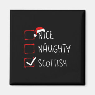 Nice Naughty Scottish Kerstmis Heritage Magneet