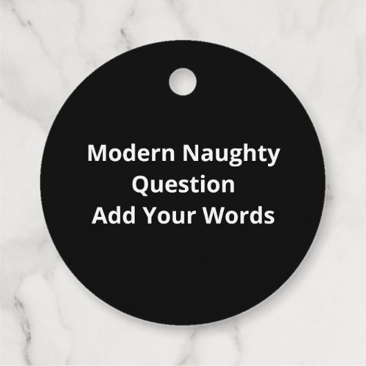 Nice Naughty Seriously Christmas Modern Style Bedankjes Labels (Achterkant)