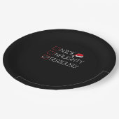 Nice Naughty Seriously Christmas Modern Style  Papieren Bordje (Gekanteld)