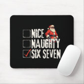 Nice Naughty Six Seven Brainrot Meme 67 Santa Funn Muismat (Met muis)