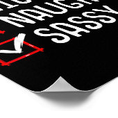 Nice Naughty Sy Christmas List  Poster (Hoek)