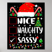 Nice Naughty Sy Christmas List  Poster (Voorkant)