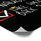 Nice Naughty Take America Back 2024 Grappig Trump Poster (Hoek)