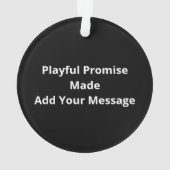 Nice Naughty The Was There Promise Christmas Ornament (achterkant)