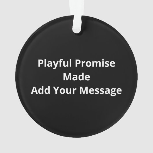 Nice Naughty The Was There Promise Christmas Ornament (achterkant)