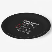 Nice Naughty The Was There Promise Christmas  Papieren Bordje (Gekanteld)