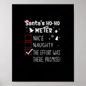 Nice Naughty The Was There Promise Christmas  Poster (Voorkant)