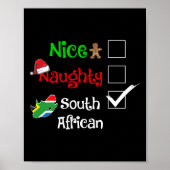 Nice Naughty Zuid-Afrika Kerstmis Poster (Voorkant)