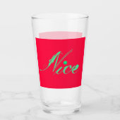 Nice neon Happy face – Happiness – smiling face Glas (Voorkant)