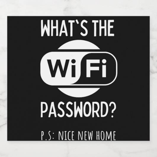 nice new home likeurfles etiket (Enkel label)