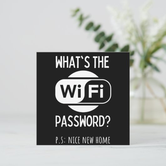 nice new home save the date (Staand voorkant)