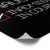 Nice niet-ontvankelijk voor kerstpajam poster (Hoek)